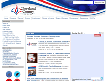 Tablet Screenshot of clevelandcountyschools.org